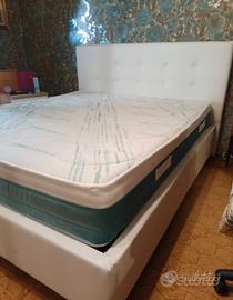 letto matrimoniale con materasso 