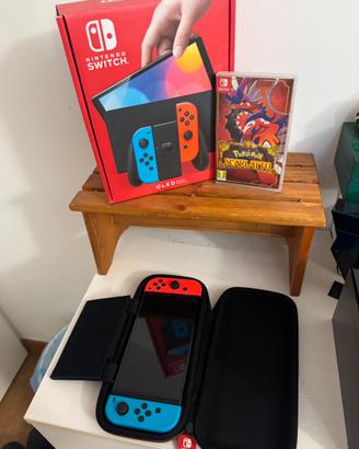 Nintendo Switch OLED nuova + custodia +  SD 512GB