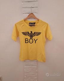 Maglietta gialla della Boy London elasticizzata
