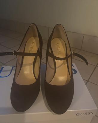 Décolleté Guess originali in camoscio marrone  38