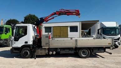 Iveco 100E22 euro 6 gru con attivazioni + cassone 