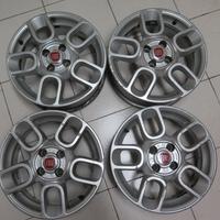 4 CERCHI LEGA ORIGINALI FIAT 500 PANDA 15" POLLICI
