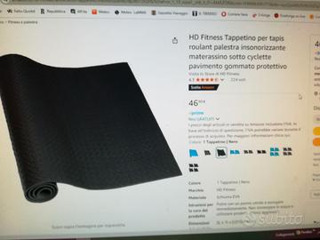 tappeto in gomma nero