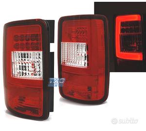 FANALI VOLKSWAGEN VW CADDY 04-15 LED ROSSO CROMATO