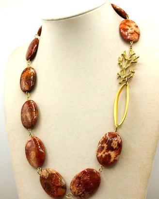 Collana Corallo fossile