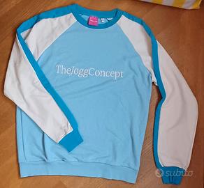 Felpa TheJoggConcept azzurra e bianca