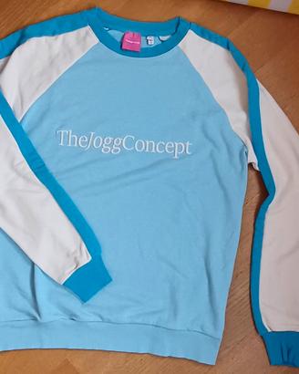 Felpa TheJoggConcept azzurra e bianca