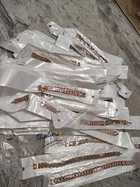 Stock bracciali acciaio dorato