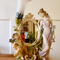 Lampada antica con specchio