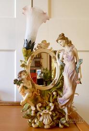 Lampada antica con specchio