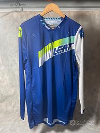 Leatt maglia cross/enduro M NUOVA blu/bianca