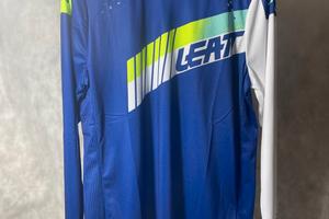 Leatt maglia cross/enduro M NUOVA blu/bianca