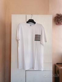 T-Shirt Aquascutum Active Pocket Check Casual Moda