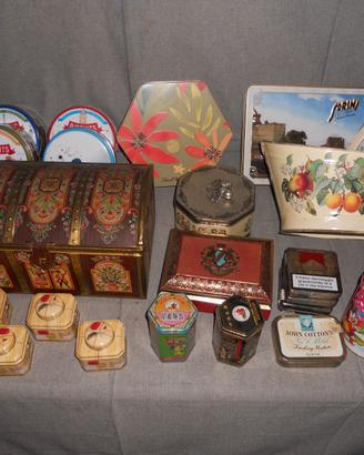 Scatole/oggetti in latta