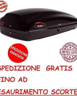 Box portatutto auto G3 Arjes 320 NERO LUCIDO