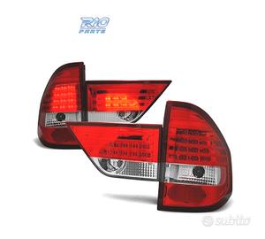 FANALI BMW X3 E83 03-06 LED ROSSO CROMATO