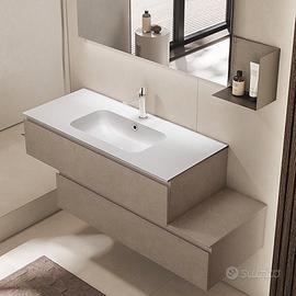 Lavabo sospeso rettangolare in ceramica 92x47 cm
