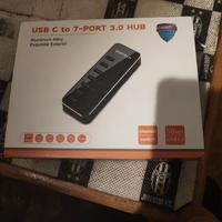 Hub USB 3.0 USB C. con  adattatore 