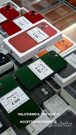 IPHONE 13 256GB verde 100% batteria