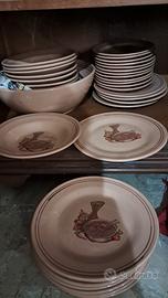 set da 12 piatti in terracotta