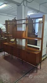 Libreria modulare vintage stile scandinavo