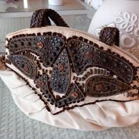 BRACCIALINI BORSA DONNA SHOPPING CON APPLICAZIONI