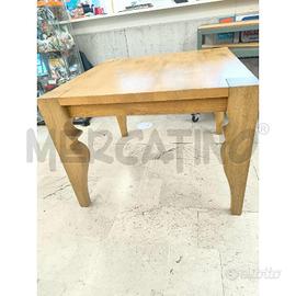 TAVOLO QUADRATO 100 CM GAMBE LAVORATE