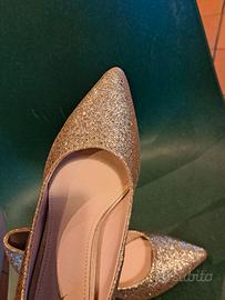 Scarpe décolleté glitterate da donna