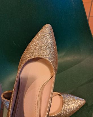 Scarpe décolleté glitterate da donna