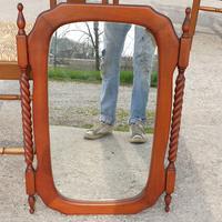 Specchio antico in legno pensile