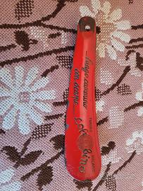 calza scarpe in metallo cimelio 