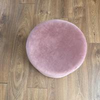 Pouf rotondo velluto rosa