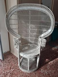 poltrona vintage Pavone anni '70