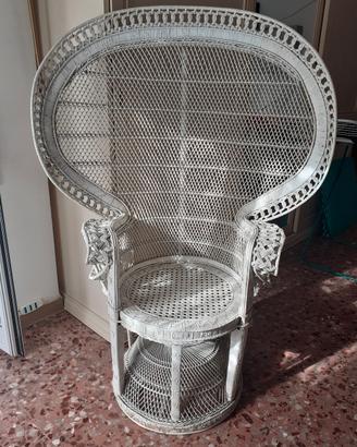 poltrona vintage Pavone anni '70