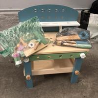 Small foot banco da lavoro compatto in legno