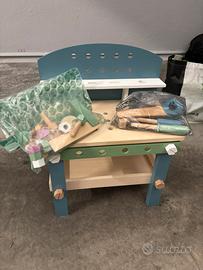 Small foot banco da lavoro compatto in legno