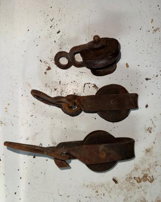 Carrucole per fune per trasporto legna