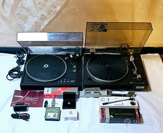 Giradischi Akai Ap100C e Thorens Td104