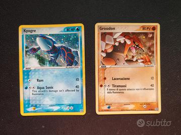 Coppia Kyogre Groudon Ex Emerald - Carte Pokemon 