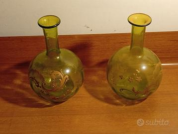 coppia ampolle decorate