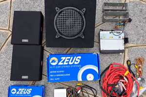 Impianto Car Audio Vintage JVC Kenwood Zeus Coral