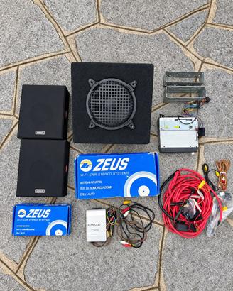 Impianto Car Audio Vintage JVC Kenwood Zeus Coral