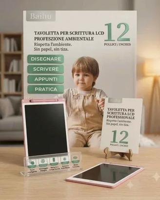 DSG PRIME Lavagna Magica LCD 12 Pollici Rosa