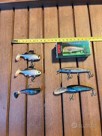 Lotto 6 artificiali da pesca