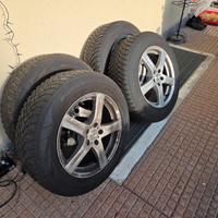 4  cerchi enzo + 4 gomme invernali falken