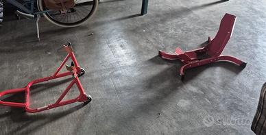 Carrello sposta moto e bloccaruota