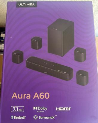ultima 7.1 dolby atmos soundbar aura A60