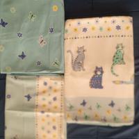 Completo lettino neonati cotone felpato 