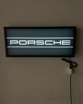 Lampada parete insegna porsche