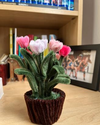 Piantina di tulipani fatti a mano 🌷